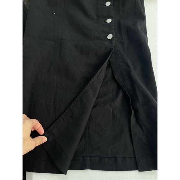 1513 Final Touch Black Button Stretch Pencil Skirt Size Small - Picture 6 of 6